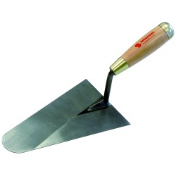 Truelle Lisseuse Bout Rond Soudee 20Cm Manche Bois - Taliaplast - 430802