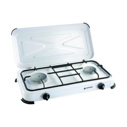 Réchaud 2 Feux avec Couvercle - KEMPER - 104981