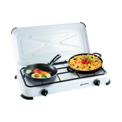 Réchaud 2 Feux avec Couvercle - KEMPER - 104981