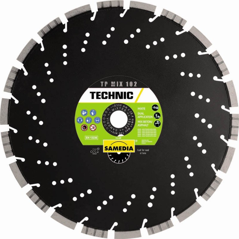 Disque diamant TP Mix 102 Ø300 Al. 20 - Samedia - 313439