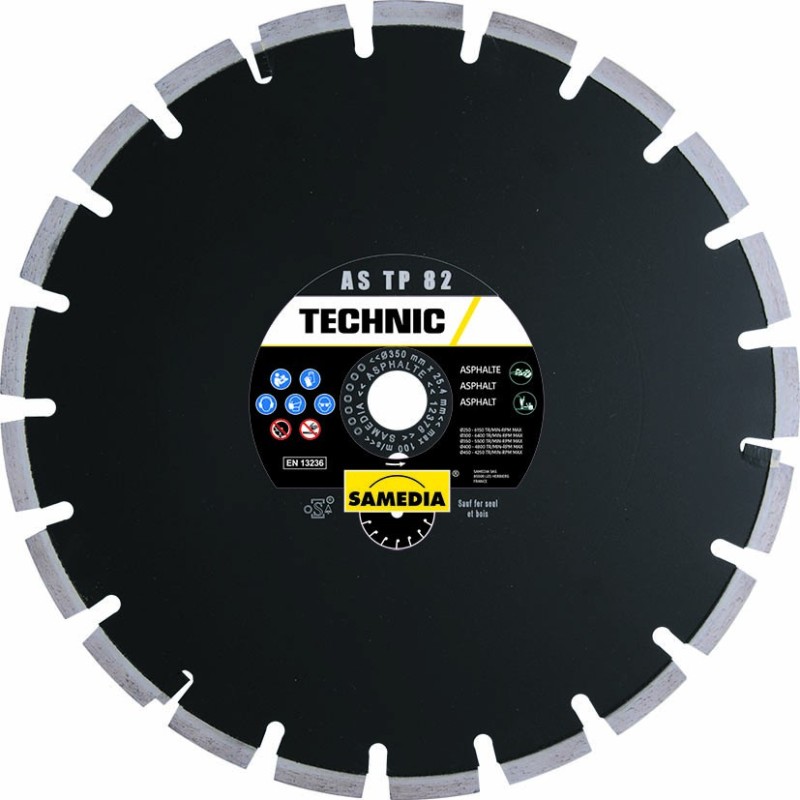Disque diamant Asphalte AS TP 82 Ø300 - Samedia - 313514