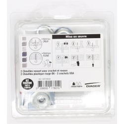 Kit fixation prêt à l'emploi - Lustres - DIAGER - FKITFIX006