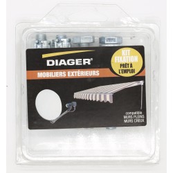 Kit fixation prêt à l'emploi - Mobiliers Extérieur - DIAGER - FKITFIX009
