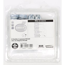 Kit fixation prêt à l'emploi - Mobiliers Extérieur - DIAGER - FKITFIX009