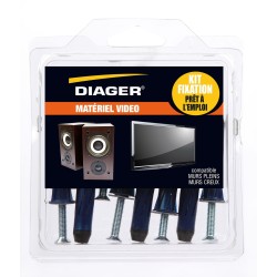 Kit fixation prêt à l'emploi - Matériel Vidéo - DIAGER - FKITFIX002