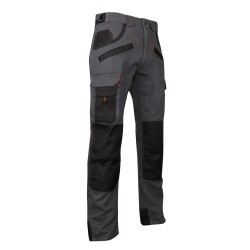 Pantalon bicolore avec poches genouillères - LMA - ARGILE