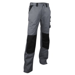 Pantalon bicolore avec poches genouillères - LMA - PLOMB