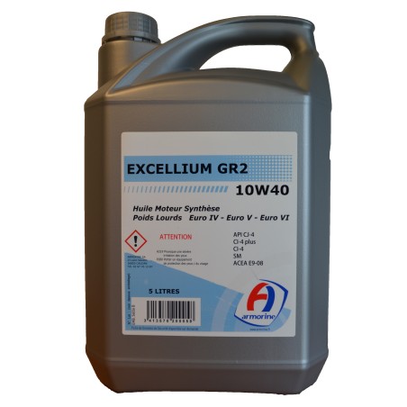 Bidon 5 litres huile Excellium GR2 10W40 - ARMORINE - 200