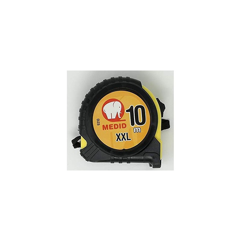 Mètre à ruban avec protection de gomme 10M - Taille XXL - Medid - 9256
