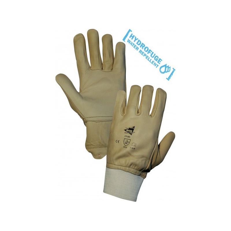 Paires de gants cuirs de bovin hydrofuges - Manusweet - C809