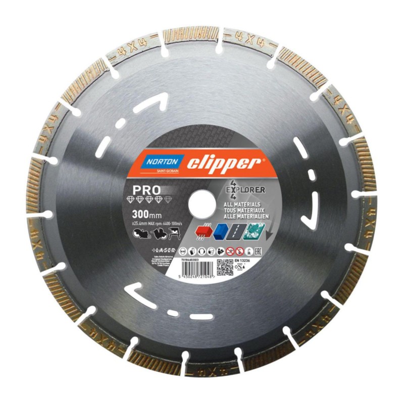 Disque diamant  Multi-Matériaux PRO 4x4 Explorer - Norton - 701846020*