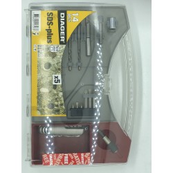 Malette SDS+ béton 14 pièces - Diager - 055C