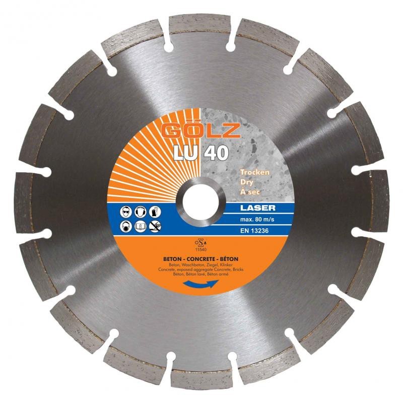 Disque diamant LU 40 ø230 Alésage 22.2 - GOLZ - 04973640230