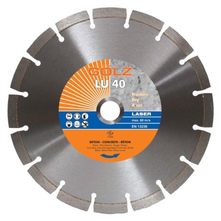 Disque diamant LU 40 ø230 Alésage 22.2 - GOLZ - 04973640230