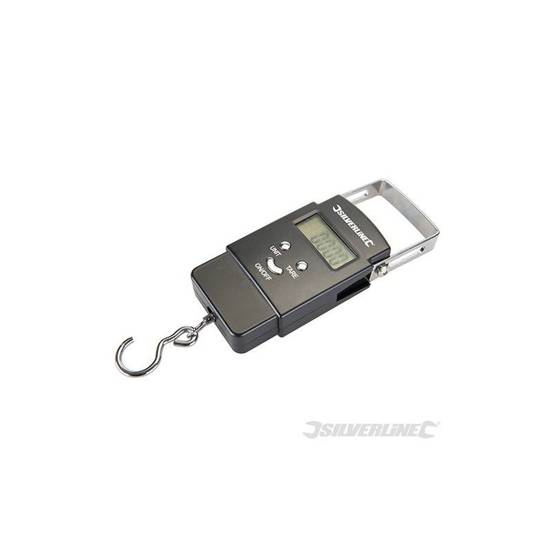 Peson électronique de poche 50Kg - Silverline - 243857