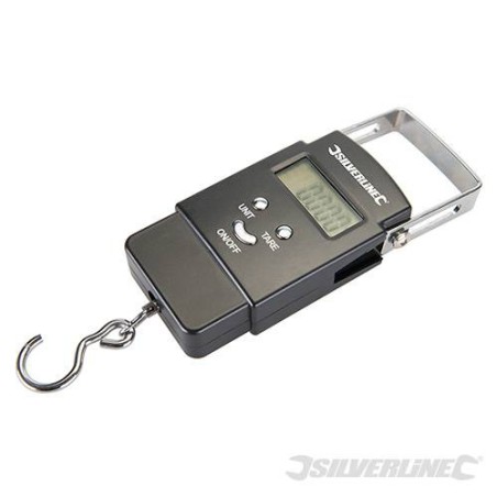Peson électronique de poche 50Kg - Silverline - 243857