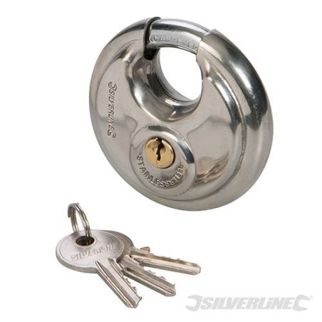 Cadenas circulaire en acier inoxydable 70mm - Silverline - 292707