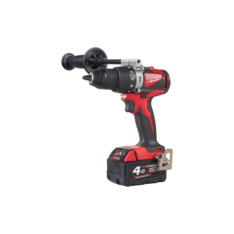 Perceuse à percussion 18V livrée avec 2 batteries 4Ah Li-Ion - MILWAUKEE - M18 BLPD2-402X