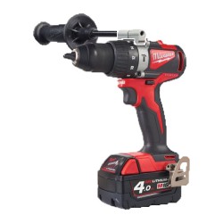 Perceuse à percussion 18V livrée avec 2 batteries 4Ah Li-Ion - MILWAUKEE - M18 BLPD2-402X