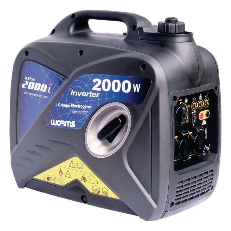 Groupe électrogène Access 2000i- 2,5 kVA - Insonorisé 230v - Essence - Worms IMER - 200000004