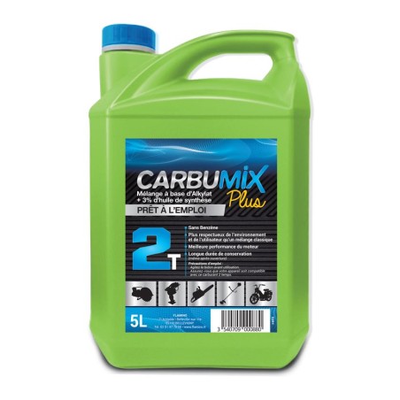 Carburant Alkylat pour moteur 2 Temps - 5L - Lubexcel - Carbumix