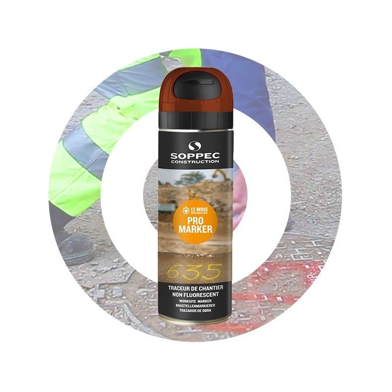 Traceur de chantier non fluorescent [12 Mois] - Soppec - PROMARKER