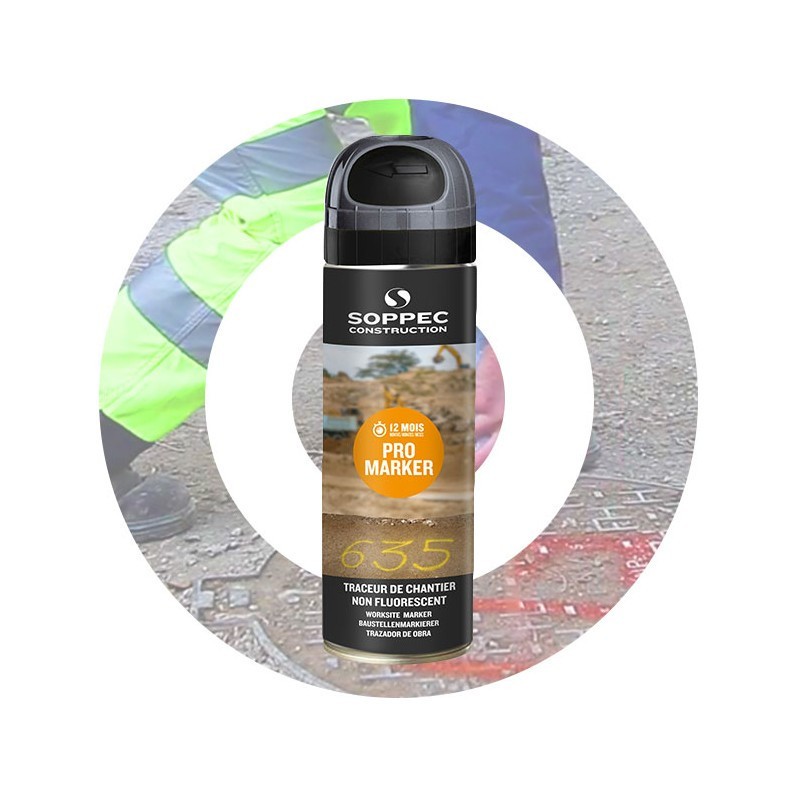 Traceur de chantier non fluorescent [12 Mois] - Soppec - PROMARKER