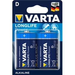 Piles LR20 Long Life Power 2 alcalines D - Varta - 4920