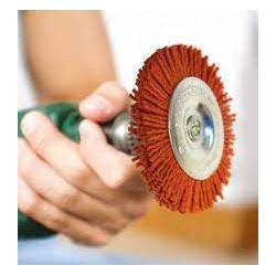 Brosse circulaire en nylon 75mm pour perçeuse -  Norton - 69957365139