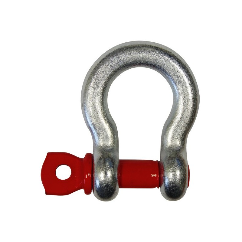 Manille lyre acier H.R. "Axe à oeil" 22mm 4T75 - Levac - 5210G