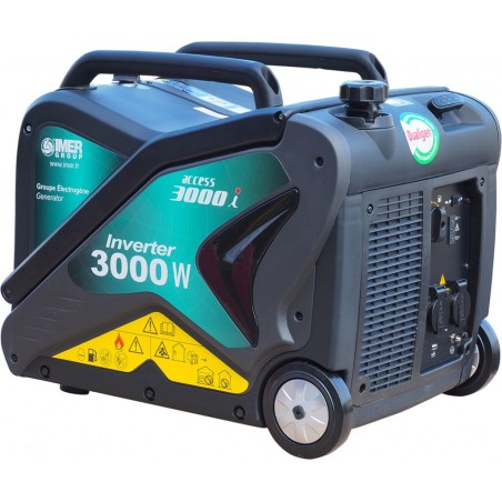 Groupe électrogène Access 3000i- 2,5 kVA - Insonorisé 230v - Essence - Worms IMER - 200000004