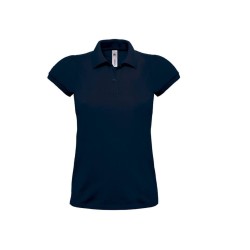 Polo Bleu Blanc femme - B&C - BC441