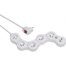 Multiprise Vario Power Blanche, modulable - Brennenstuhl - 115535210