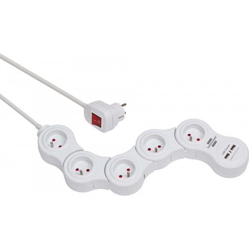 Multiprise Vario Power Blanche, modulable - Brennenstuhl - 115535210