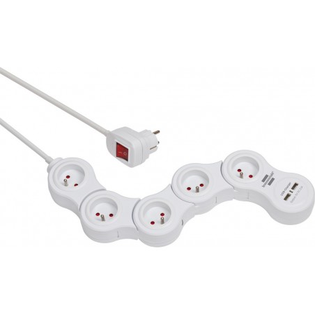 Multiprise Vario Power Blanche, modulable - Brennenstuhl - 115535210