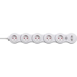 Multiprise Vario Power Blanche, modulable - Brennenstuhl - 115535210