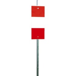 Piquet de chantier K5b simple face rétroreflechissante - Taliaplast - 520101