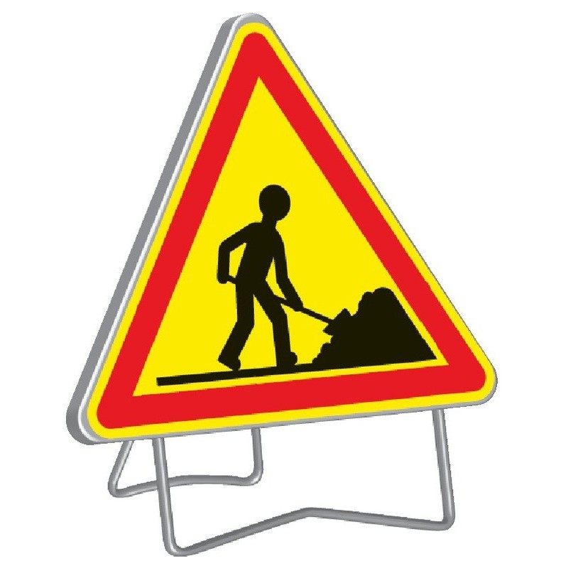 Panneau de signalisation AK5 1000mm classe 1 avec support - Taliaplast - 522004