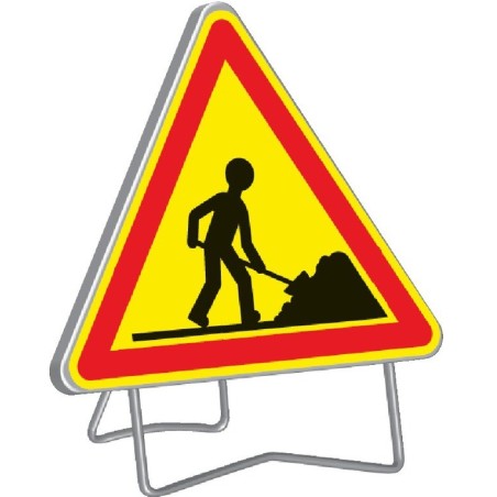 Panneau de signalisation AK5 1000mm classe 1 avec support - Taliaplast - 522004