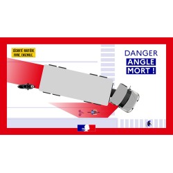 Autocollant  170x250mm "Attention Angles Morts" - TALIAPLAST - 629101