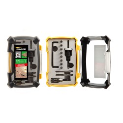 Kit terrasse complet foret, fraisoir carbure perçage 4mm + 8 embouts - DIAGER - 9000A