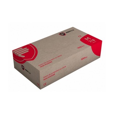 Boite de 100 gants jetables nitrile bleu non poudrés - Manusweet -  PROTILE+