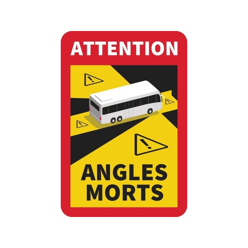 Autocollant  170x250mm "Attention Angles Morts BUS" - TALIAPLAST - 629102