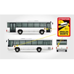 Autocollant  170x250mm "Attention Angles Morts BUS" - TALIAPLAST - 629102