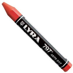 Craie forestière de marquage Lyra 797 longueur 120 mm coloris rouge - Lyra - 4870017
