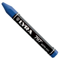 Craie forestière de marquage Lyra 797 longueur 120 mm coloris bleu - Lyra - 4870051