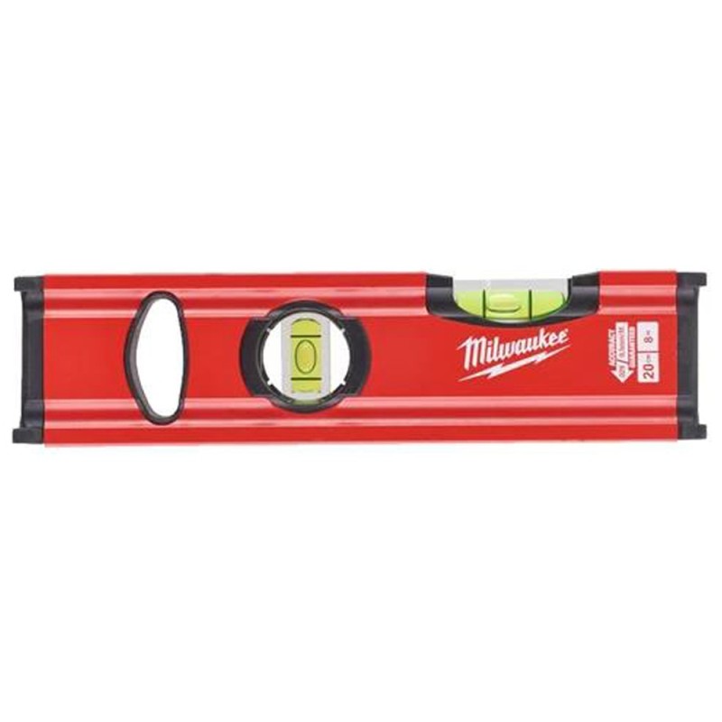 Niveau tubulaire Slim 20 cm - non magnétique - MILWAUKEE - 4932472091