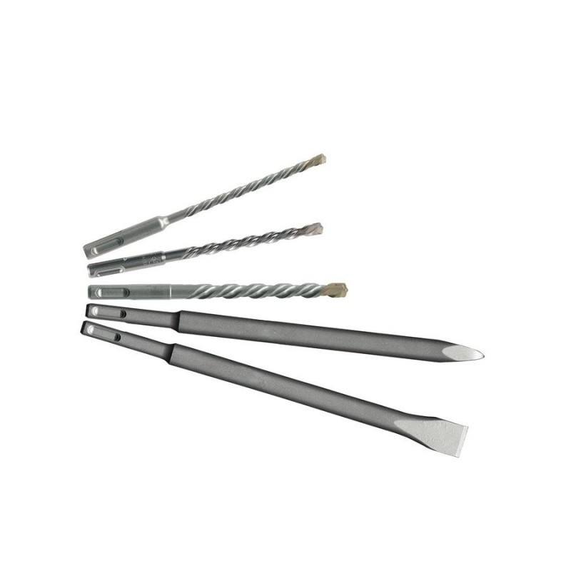Set 3 forets béton + 2 burins SDS-Plus - MILWAUKEE - 4932430002