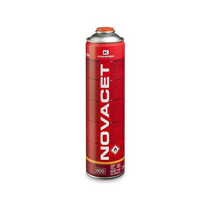 Cartouche de gaz 600ml Novacet, rouge - KEMPER - 580