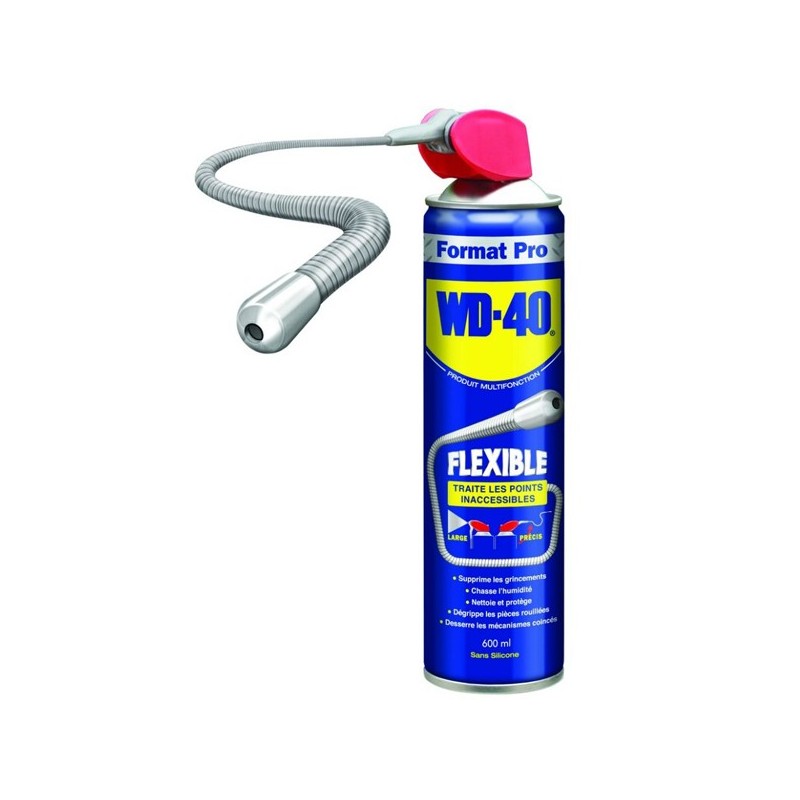 Aérosol 600 ml avec flexible - WD40 - 33448